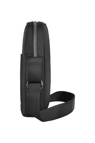 Wiwu Hali Serisi Sling 1680d Su Geçirmez Polyester Kumaş Çapraz Askılı Vücut Çantası Siyah