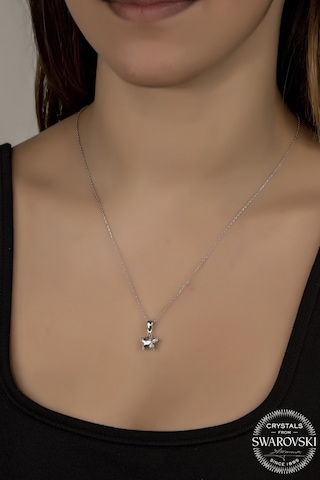 Union Swarovski Crystal Kadın Yıldız Gümüş Kolye