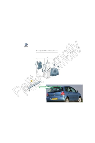 Polo İlave (Ek) Fren Lambası 3.Stop (2002 - 2010)  6Q6945097
