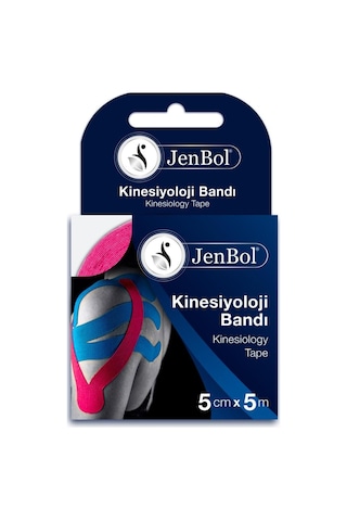 Jenbol Kinesiology Tape Ağrı Bandı 5 Cm X 5 M - Pembe
