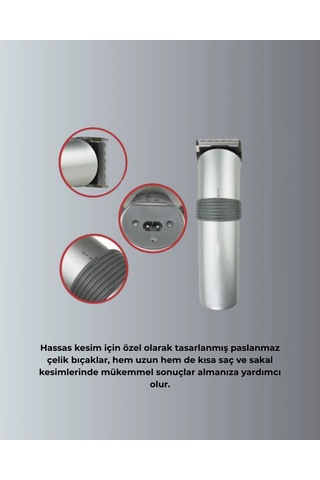 Profesyonel Saç Ve Sakal Tıraş Makinesi - Tam Aksesuar Setli