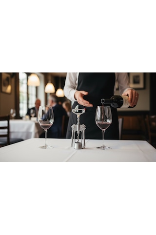 Çelik Professional Krom Tirbuşon Metal-döküm-otel -restaurant-cafe Renkli