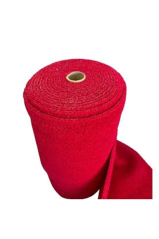 Kırmızı Kıvırcık Yolluk En 120 Cm Kalınlık 14 Mm