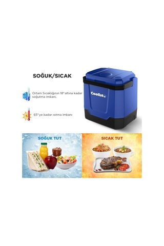 Coolist Clt33 12volt/220volt Ac/dc 33 Litre Sıcak/soğuk Oto Buzdolabı Fr Clt33