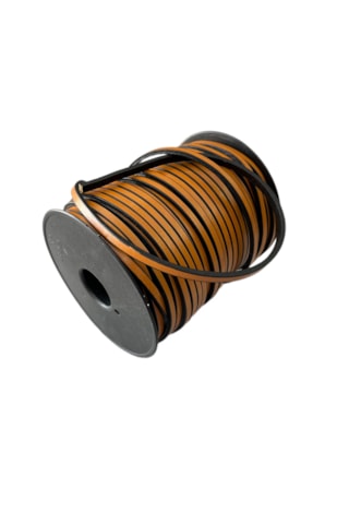 Deri Biye - 3x5 Mm Deri Ip - Özel Silikon Kenar Boyalı 5 Metre