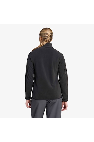 Adidas Terrex Multi Essentials Full Zip Fleece Kadın Siyah Polar Ky9853