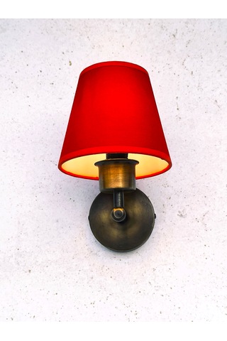 Shimmer Duvar Apliği Eskitme Gold Kırmızı Başlıklı Kırmızı