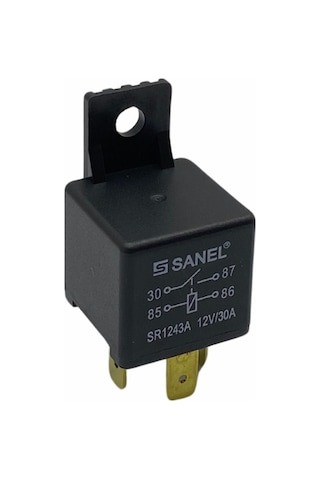 Sanel 4 Uçlu 30 A 12V Ayaklı Röle