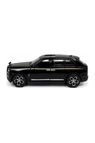 Metal Lüks Suv Oyuncak Araba Açılır Kapılı Bagajlı Çek Bırak Model Araç Siyah