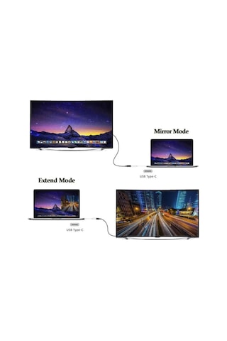 Type-c To Hdmı Çevirici Dönüştürücü Kablo Type-c Den Tv-monitör Projeksiyona Görüntü Aktarım