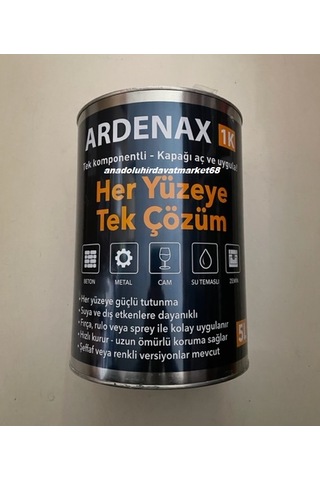Ardnax Teras Su Sızdırmaz Havuz Yalıtımı Sızıntı Önleyici Su Yalıtım Reçine Şeffaf 5lt