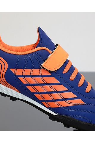 Kidessa 1746-1350 Bantlı Çocuk Halı Saha Futbol Ayakkabısı Sax Mavi Çok Renkli