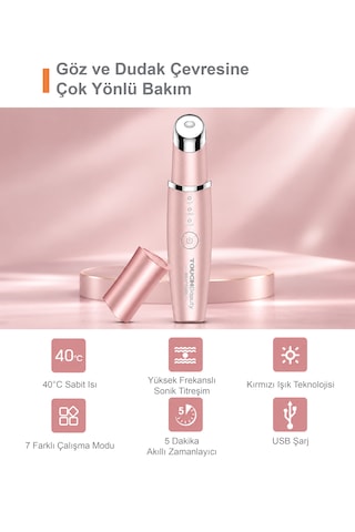 Touchbeauty Tb1980k Çok Fonksiyonlu Göz Çevresi Bakım Cihazı / Isı, Sonik Titreşim Ve Işık