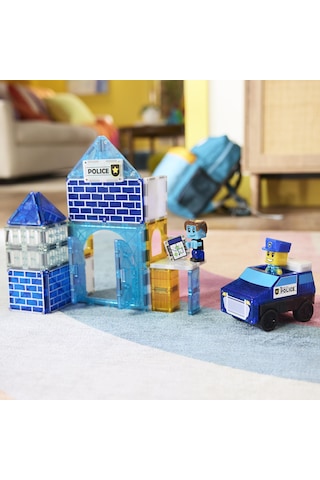 Magna-tıles - Police Station - 35 Parça