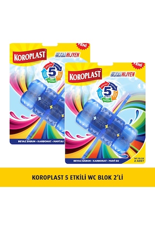 Koroplast 5 Etkili Wc Blok 2'li 2 x 50 G