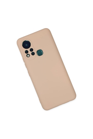 Gld-spt- Newface İnfinix Hot 11s Kılıf Nano İçi Kadife Silikon - Pudra