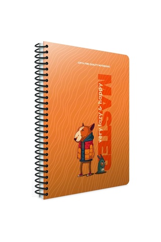 Lazy Master Spiralli Karton Kapak Defter A4 80 Yaprak Çizgili 4'lü Paket Çok Renkli
