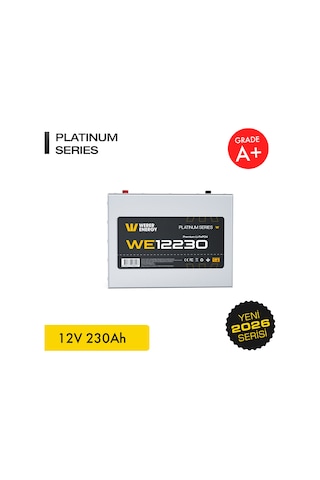 Werer Energy 12V 230Ah LiFePO4 Platinum Series Bluetooth'lu Lityum Demir Fosfat Akü