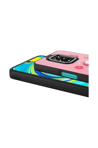 Xiaomi Redmi Note 9 Pro İle Uyumlu Kılıf Parlayan Kabartmalı İkonik Figürlü Silikon Kapak