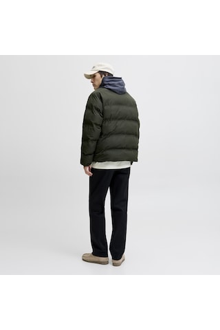 Jack & Jones Erkek Yüksek Dik Yaka Fermuarli Puffer Mont - Soho - 12278750 Rosin