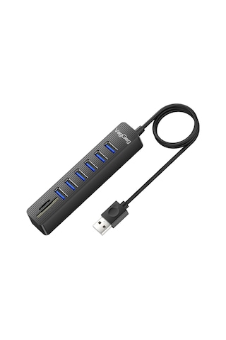 Veggieg Usb 2.0 Sd Microsd Kart Okuyucu Ve 6 Port Usb Çoklayıcı Hub
