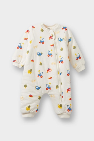Defacto Erkek Bebek 1,6 Tog Elyaf Araç Baskılı Penye Tulum F3527a525wner233 Ekru