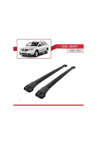 Dodge Journey 2008 Ve Sonrası İle Uyumlu Ace-1 Ara Atkı Tavan Barı Siyah