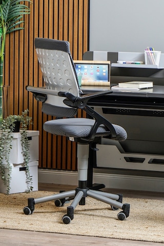 Creo Mobili Yükseklik Ayarlı Vega Plus Çalışma Sandalyesi, Ofis Ve Bilgisayar Koltuğu Beyaz/gri Gri