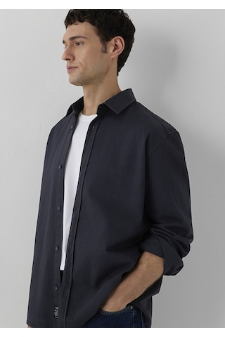 Mavi Uzun Kol Gömlek Dark Navy Lacivert