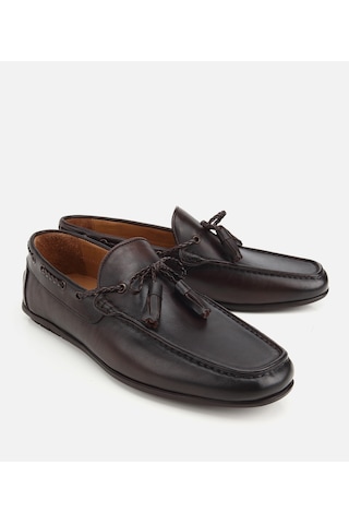 Hotiç Erkek Deri Kahverengi Püskül Dikiş Detaylı Klasik Loafer 02ayh324900a480 02ayh324900a480