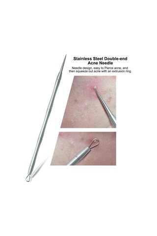 Vkemall Siyah Nokta Temizleme Seti: Paslanmaz Çelik, Çeşitli Renklerde Çanta, 2 Veya 3 Parça Seçenekli