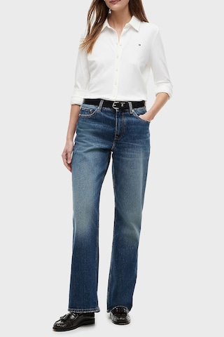 Tommy Hilfiger Pamuklu Loose Fit Düz Paça Jeans Kadın Kot Pantolon Ww0ww50963 1a9 Mavi