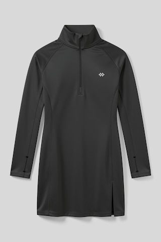 Tommylıfe Antrasit Yarım Fermuarlı Dik Yaka Standart Kalıp Kadın Sporcu Tunik - 97309