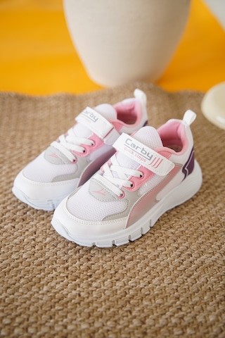 Daxtors D0132 Cırtlı Çocuk Unisex Sneaker Spor Ayakkabı Pembe