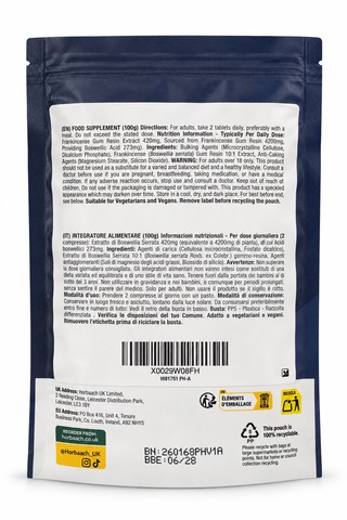 Horbäach Boswellia Serrata 4200 Mg Eşdeğer Ekstre 120 Vegan Tablet