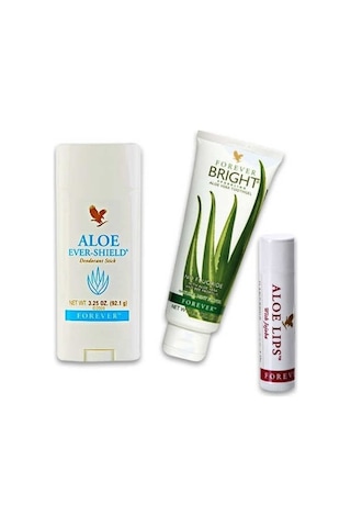 Forever Aloe Ever Stick Deodorant 92 G + Aloe Lips + Bright Diş Macunu