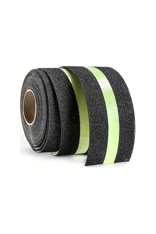 Fosforlu Kaydırmaz Merdiven Bandı 50mm X 5mt Yeşil Fotolümenli Gece Parlayan Kaymaz Bant