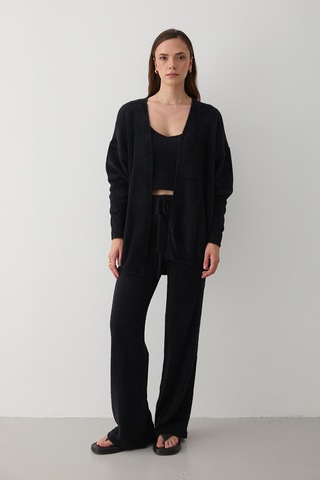 Siyah Yumoş Üçlü Takım Siyah