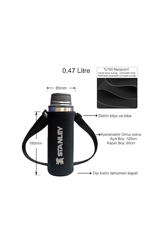 Stanley Neopren Termos Kılıfı ve Omuz Askısı - 0.47 Lt Trigger Action