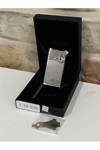 Jobon Çift Ateşlemeli Gaz Açıp Kapatmalı Gümüş Gri Renk Kişiye Öz