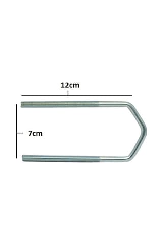 Anten U Bolt Kelepçe Seti - 12cm