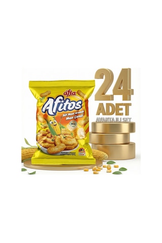 Afia Afitos Süt Aromalı Mısır Çerezi 24x50 Gr