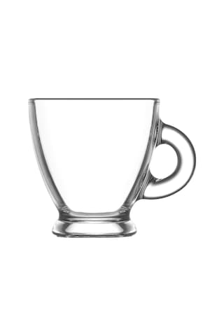 LAV Roma Cam Espresso Fincanı 6 Kişilik 95 ml Kulplu (Türk Kahvesi Fincanı )