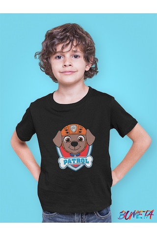 Bumeta Cesur Denizci Zuma Paw Patrol Çocuk Tişört T-shirt Siyah