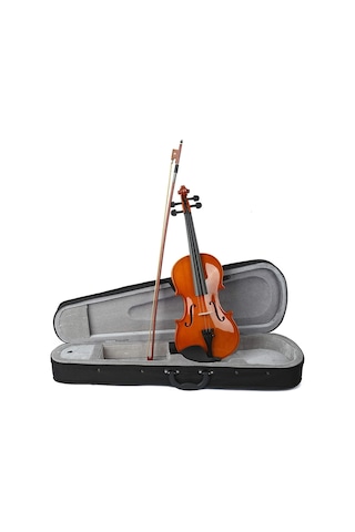 Nemx Jy003-3 4/4 Parlak Kahverengi Ahşap Keman