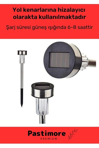 Kablosuz Su Geçirmez Dayanıklı Solar Güneş Enerjili Bahçe Lambası Plastik Saplama 30cm 10 Adet Set