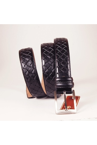 Beldekemer Sk35051001 Klasik Erkek Siyah Deri Kemer 3.5 Cm Eninde