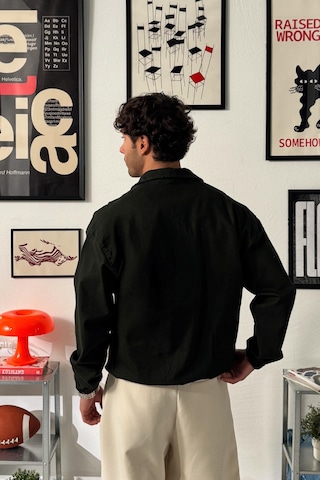 Flaw Gömlek Yaka Bomber İnce Ceket-28649 Haki