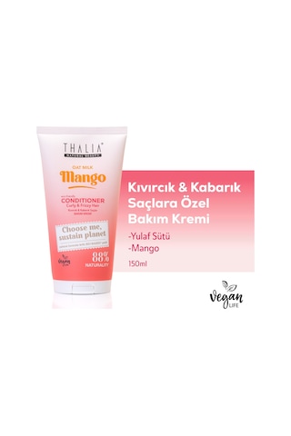 Thalia Yulaf Sütü & Mango Özlü Kıvırcık & Kabarık Saçlara Özel Bakım Kremi 250 ML