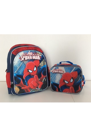 Spiderman Okul Çantası Beslenme Çantası 2’li Sets